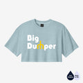 Big Dumper Women's Retro Crop Top (Retro Blue)