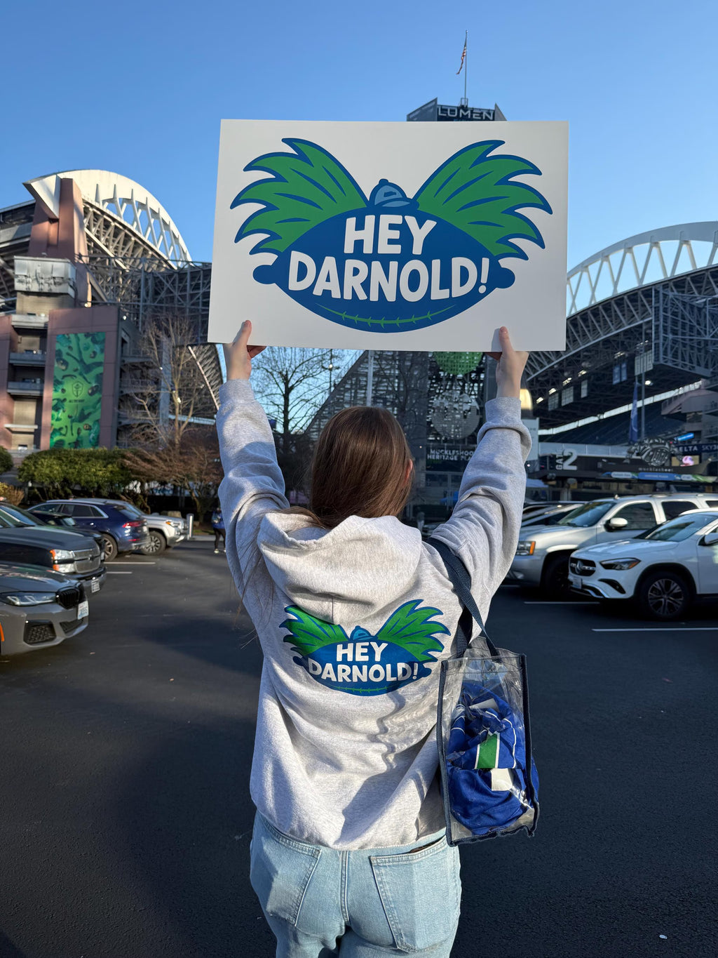 Hey Darnold! Retro Hoodie