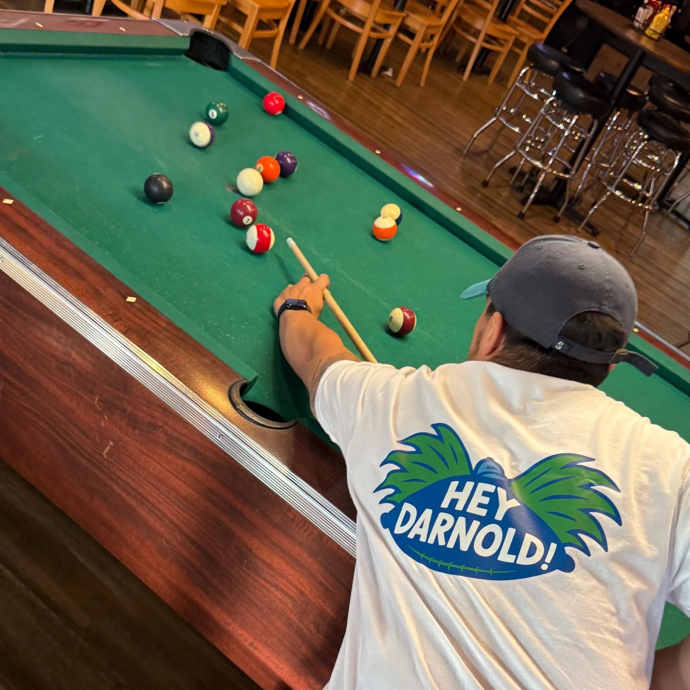 Hey Darnold! Retro Football Head Tee (Away)