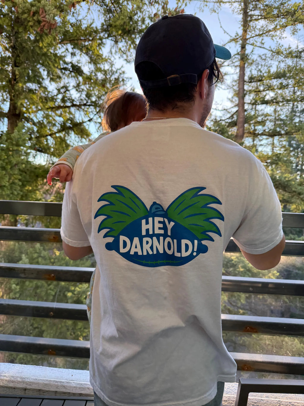 Hey Darnold! Retro Football Head Tee (Away)
